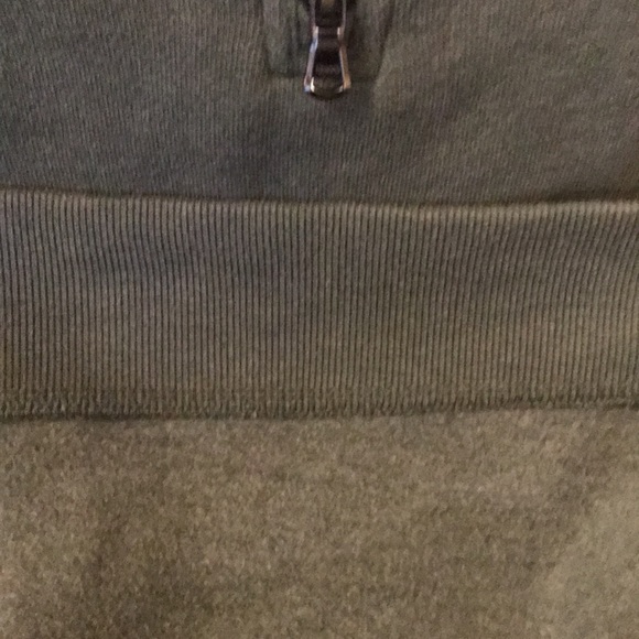 Izod Saltwater 1/4 zip Long Sleeve, Mossy Green, Fleece Shirt, Size Medium - Picture 9 of 9